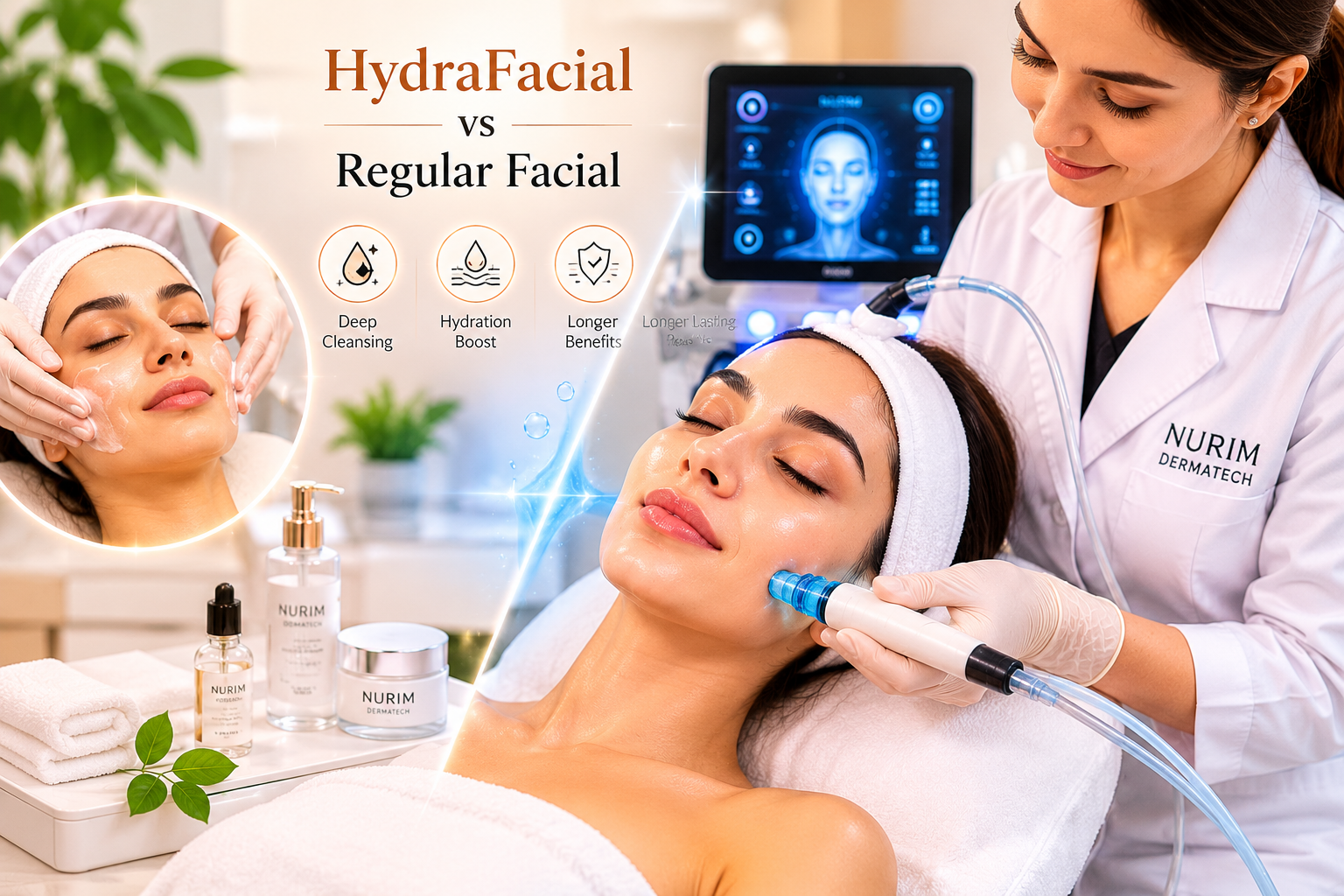 HydraFacial vs Regular Facial