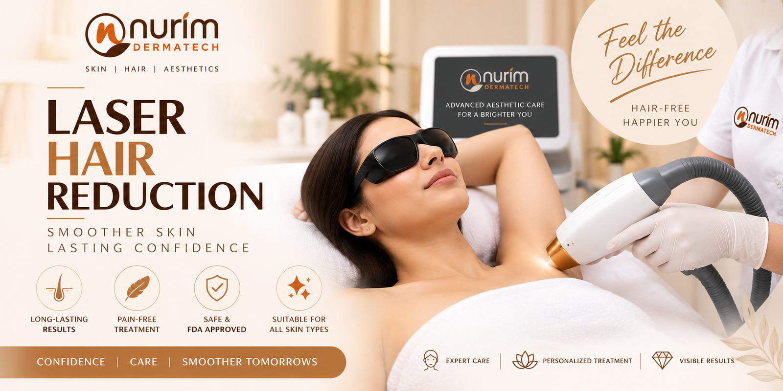 Laser Hair Reduction at NURIM Dermatech