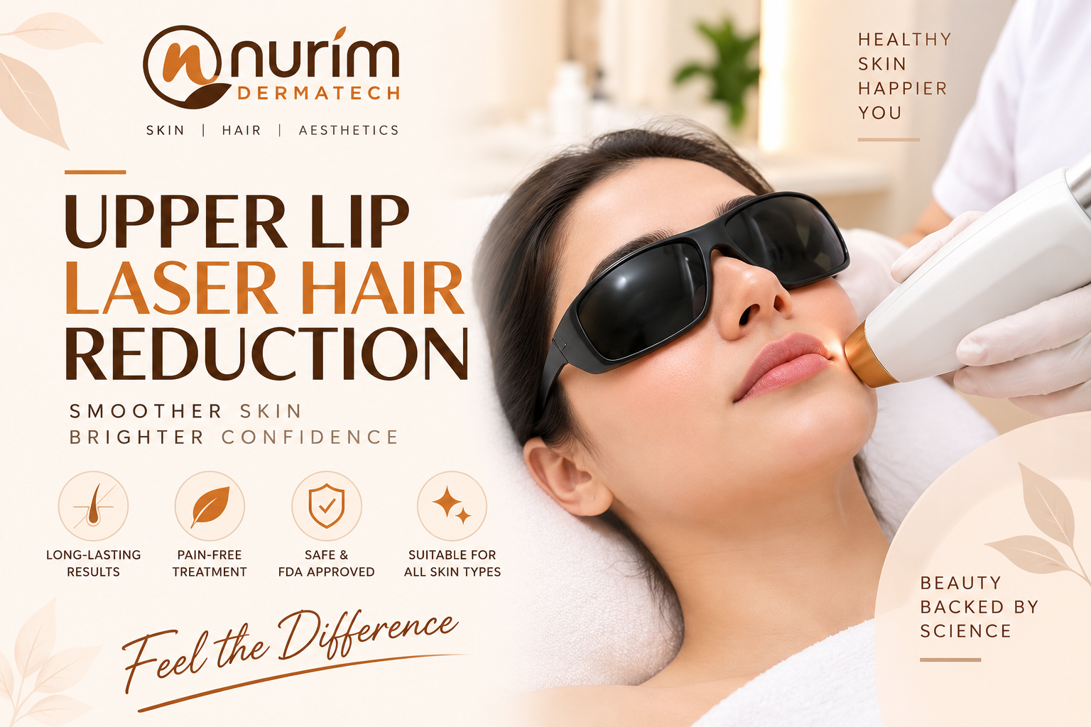 Upper Lip Laser Hair Reduction