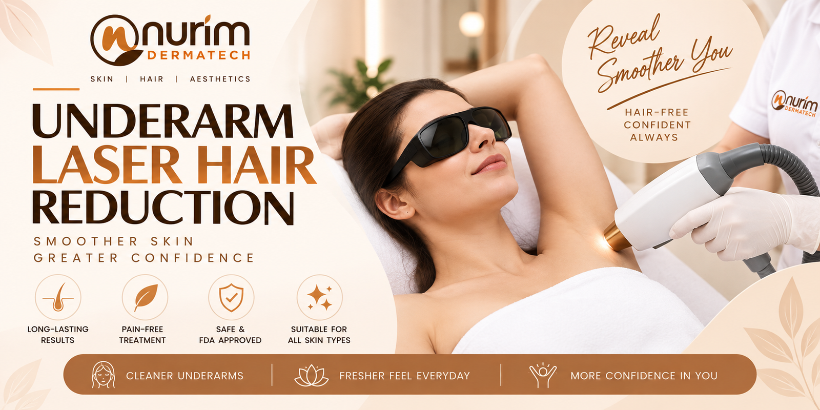 Underarm Laser Hair Reduction at Nurim Dermatech